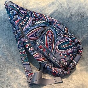 Vera Bradley Blue and Pink Paisley Backpack